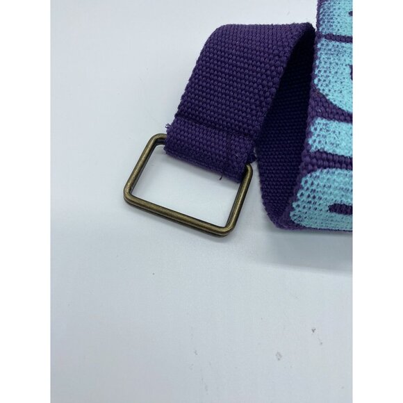 Laidback Men's Woven Purple D Ring Belt Size End to End 34" Small-Medium - Picture 2 of 7